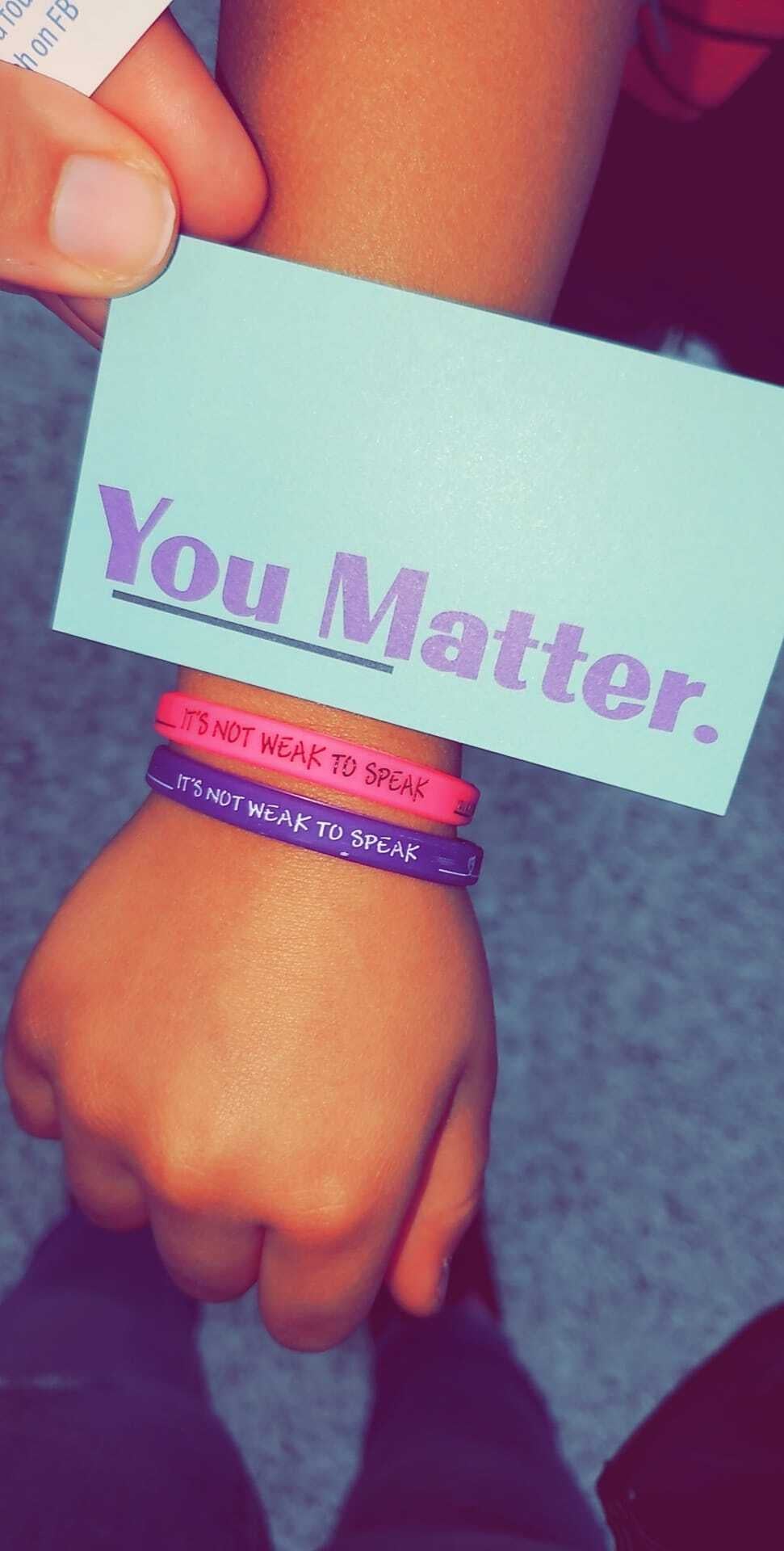 You matter new arrivals rubber bracelet